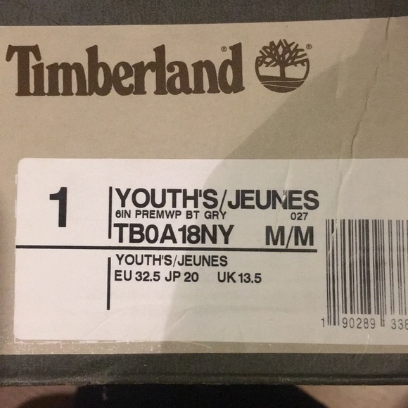 Girls gray Timberlands - Picture 3 of 3